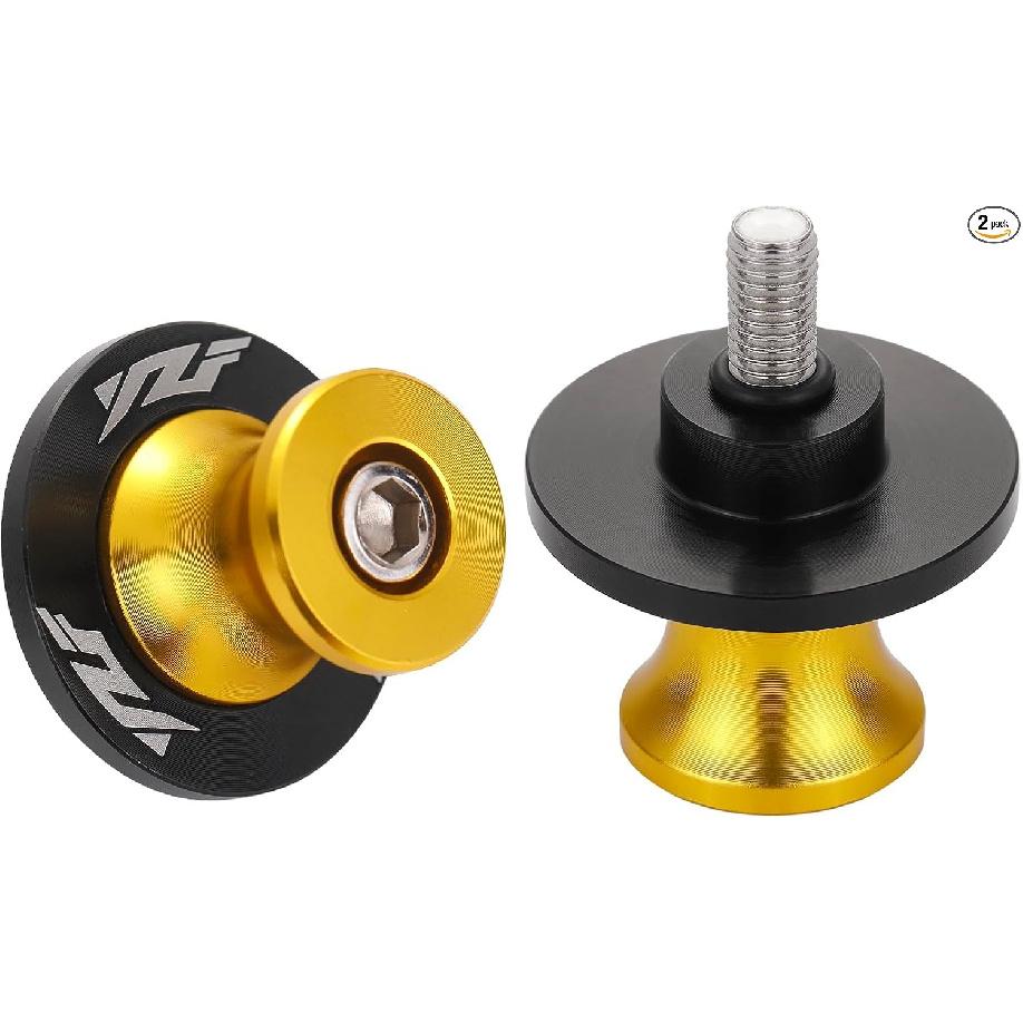 2Pcs Motorcycle Swing Arm Spools for YZF R1 R3 R6 R6S R25 R15 R125 600R Glod