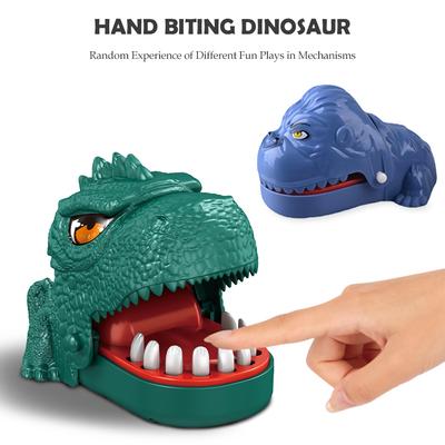 Игрушки Динозавры Кусающие Пальцы, Настольная игра Стоматолог, Игра с подвохом, Случайный механизм, Подарки для мальчиков и девочек, Цвет случайный