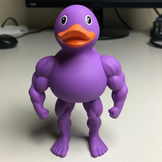 Фигурка мускулистой утки The Gym Bro of The Duck World, 3D-печатная статуэтка мускулистой утки, подарок для любителей фитнеса и любителей протеинового порошка