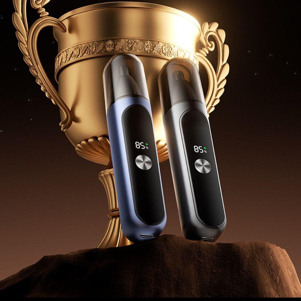 Efficient Electric Nose Hair Trimmer LED Digital Display Nose Hair Remover for Nose Eyebrows Ear