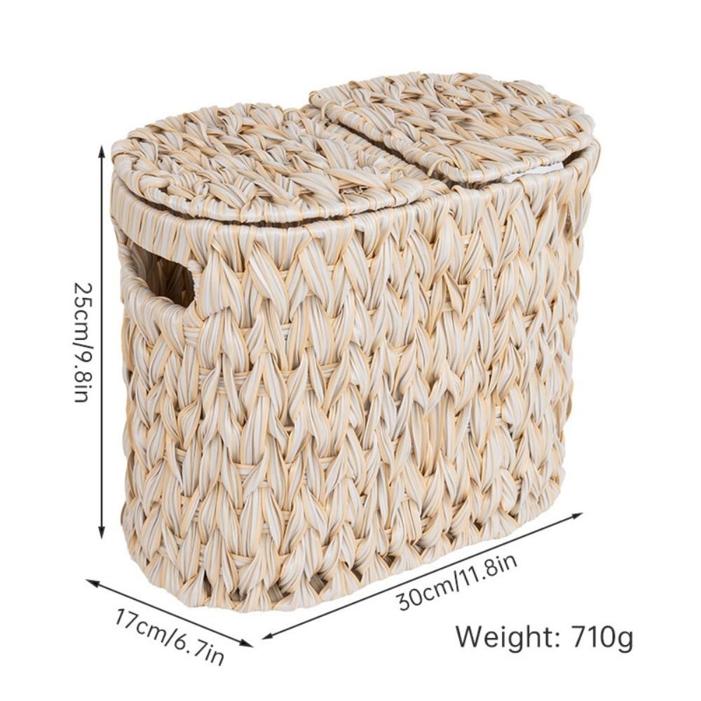 Large Capacity Toilet Paper Basket Flip Top Sundries Storage Box Storage Basket  for Kitchen
