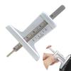 LKCCTK Car Tire Gauge Tire Groove Measurement Tire Pattern Depth Gauge Measuring Range 0-50mm Stainless Steel Storage Bag Included