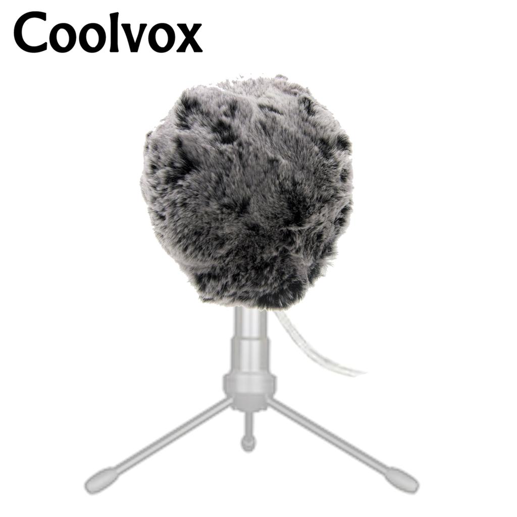 Music Studio Equipment Outdoor Artifical Fur Windscreen Condenser Microphone Cover Muff Windscreen for Blue Snowball