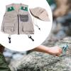 Kids Explorer Vest and Hat Costume Adventure Kits Dress Up Accessories Outdoor Activity