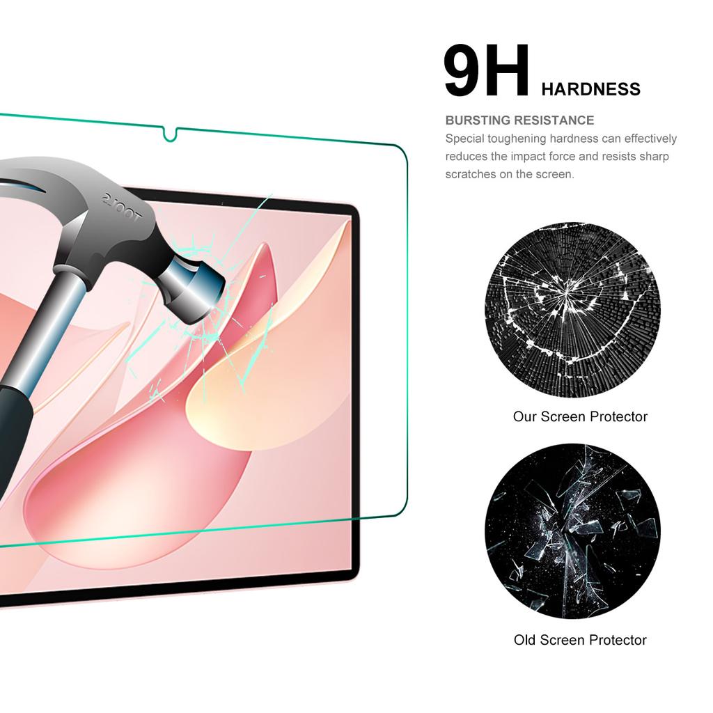 Для Huawei MatePad Air (2024)/Huawei MatePad Air (2025) 2 шт. Защитная пленка для экрана ENKAY HAT PRINCE 9H 2.5D 0.33мм Высокоалюминиево-кремниевое стекло