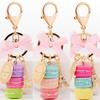 Fashion Fashion Candy Color Car KeyRing Cake Pendant Handbag Keychain Holder