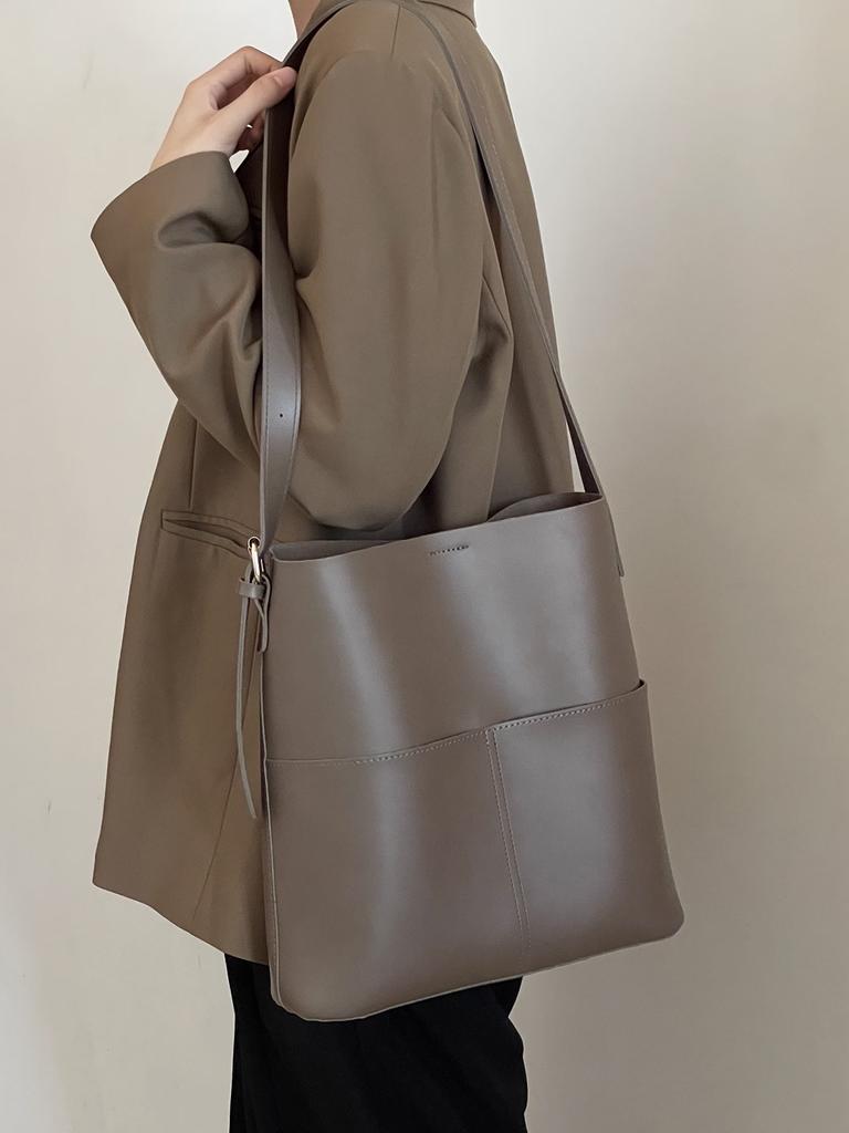 Сумки Новые женские сумки Вместительные сумки-мессенджеры Сумки-ведра Женские стильные простые сумки через плечо Сумки Гуанчжоу