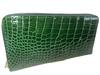 Guodi Long Wallet Round Zipper Type Crocodile Genuine Leather Shining Finish Crocodile Crocodile Leather Alligator Leather Wallet Wallet Wallet