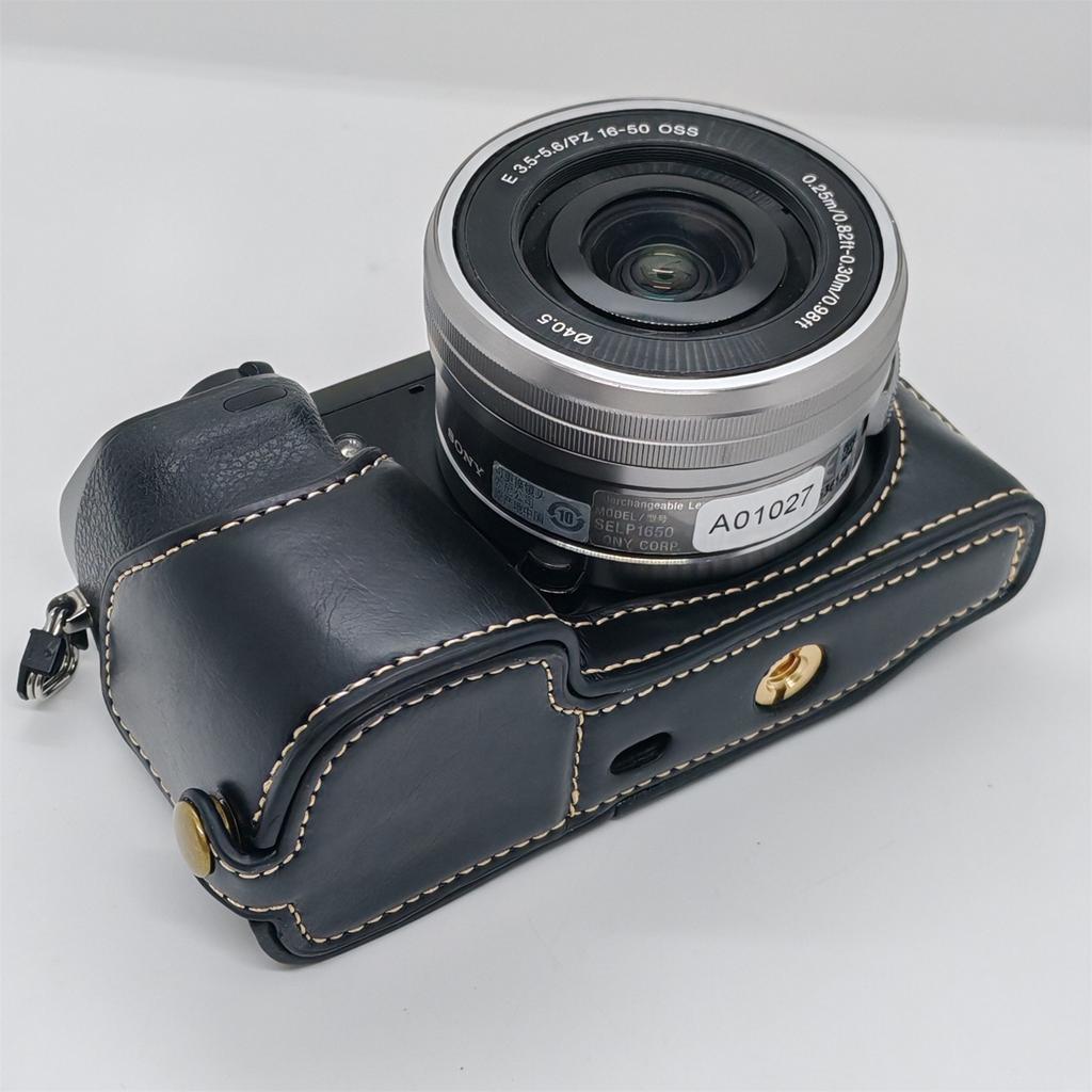 Для Sony NEX-7/NEX-6 Полукорпусный чехол для камеры с доступом к батарее Нижний чехол из ПУ кожи