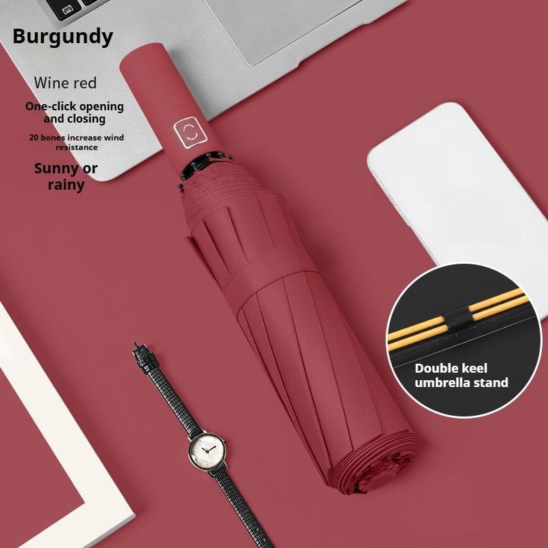 Полностью автоматический двойной большой зонт складной зонт от непогоды и дождя зонт от солнца зонт от солнца зонт 24 кости