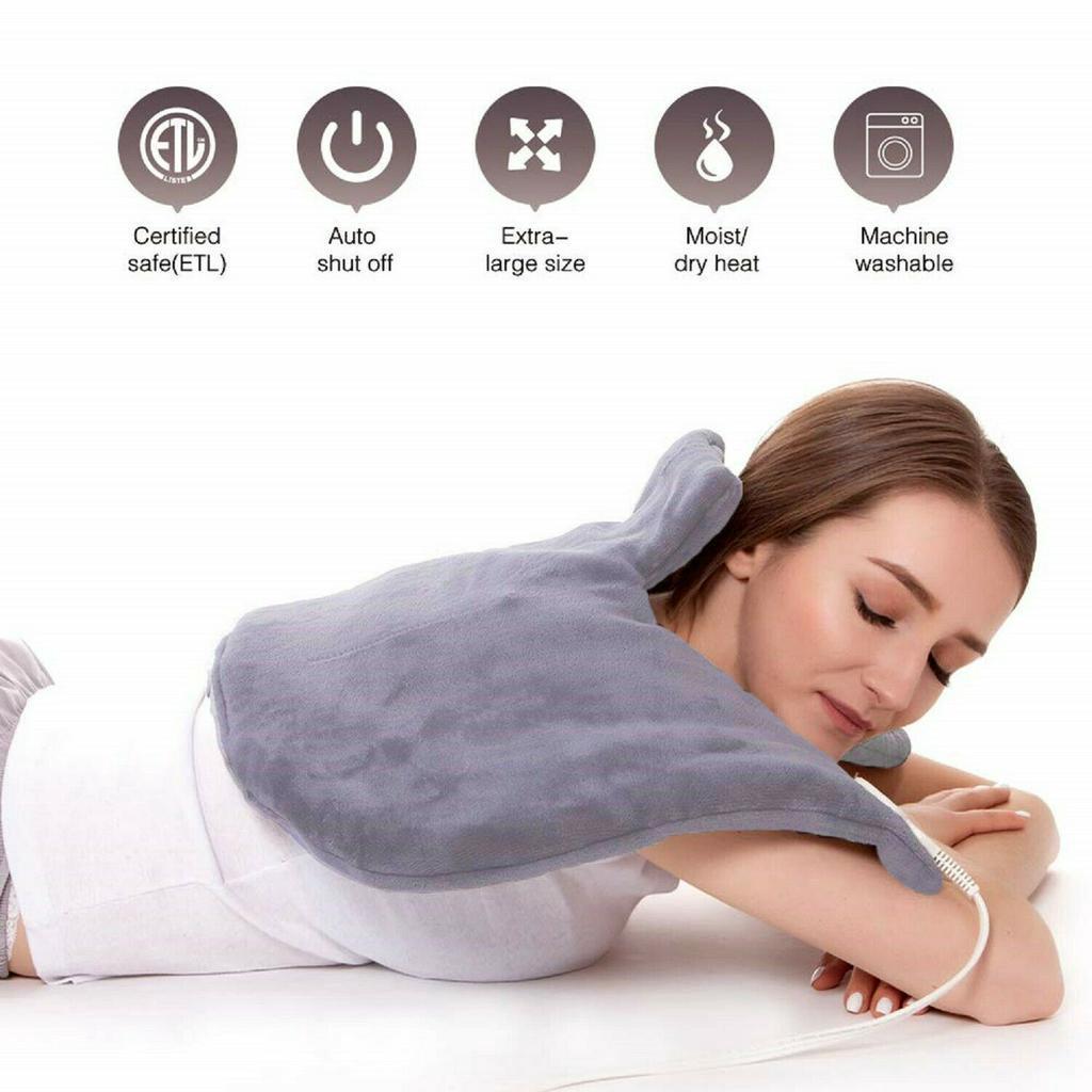 Moist Neck Shoulder Back Warmer Winter Electric Heating Pad Heating Pad Pain Relief Heat Therapy Temperature Controller EU US