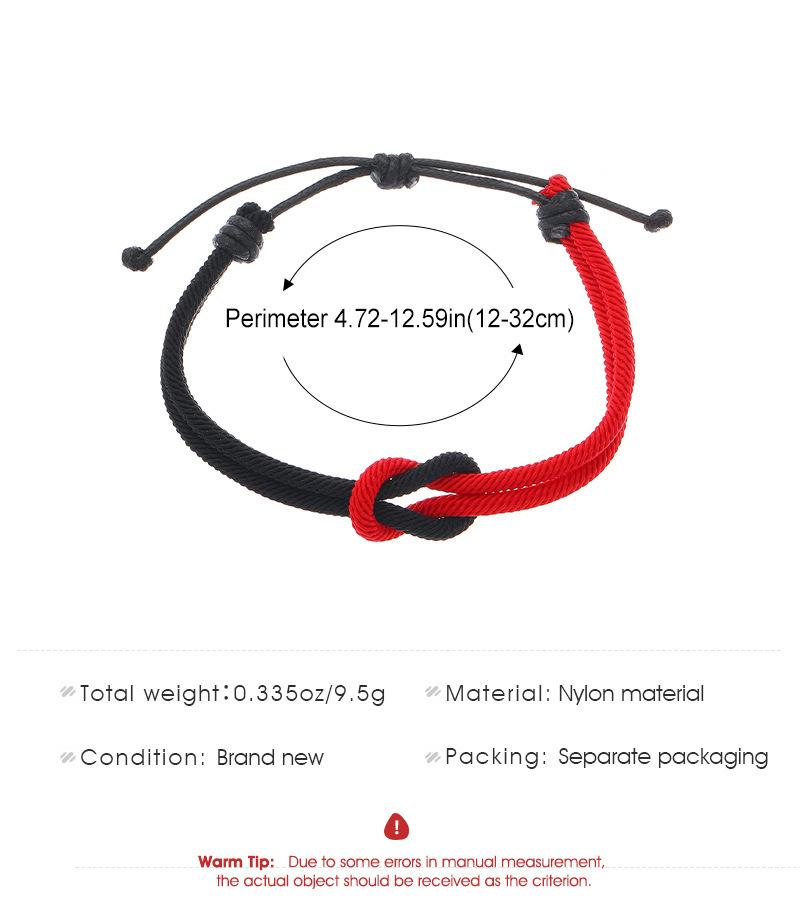 Веревочные браслеты с концентрическим узлом для мужчин и женщин, Плетеный браслет, Черно-белый, Подарок на день рождения и День святого Валентина.