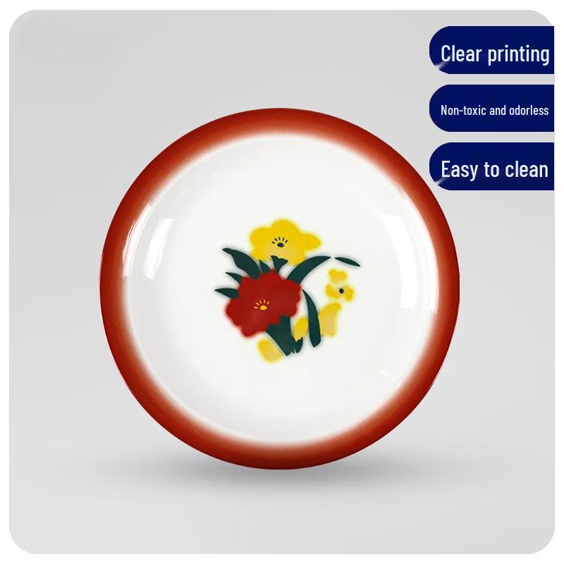 Винтажная меламиновая ресторанная тарелка