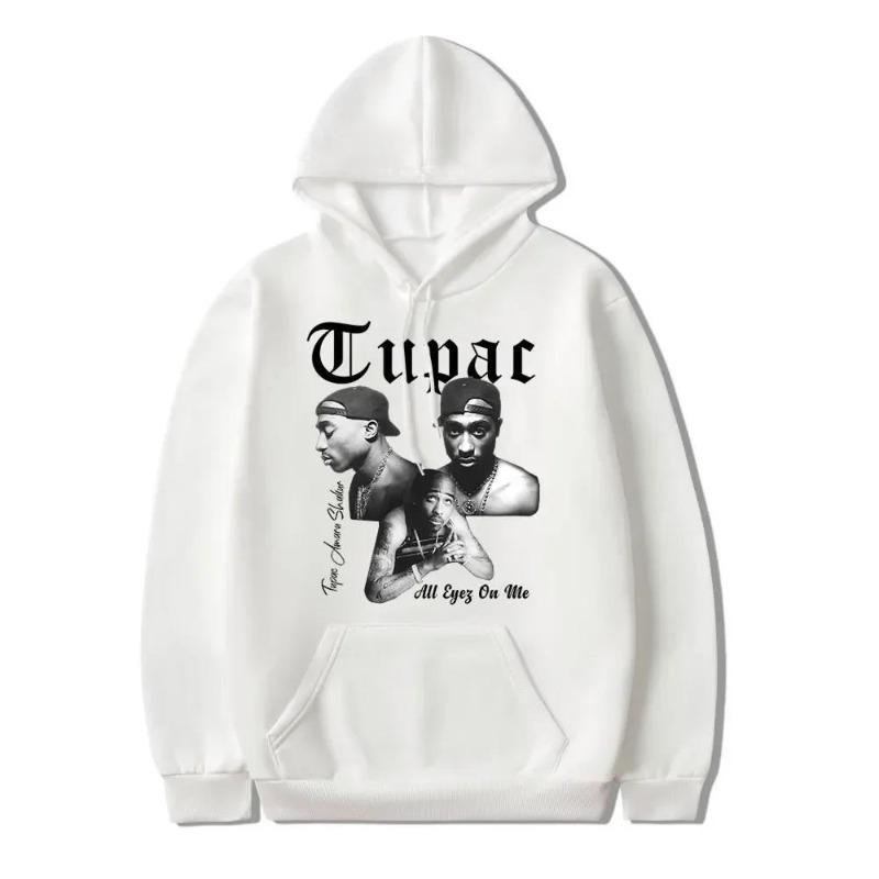 Худи с Тупаком 2pac для женщин Одежда Свитшот Женские Худи Модные Графические Свитшоты с Принтом Букв Свободные Повседневные