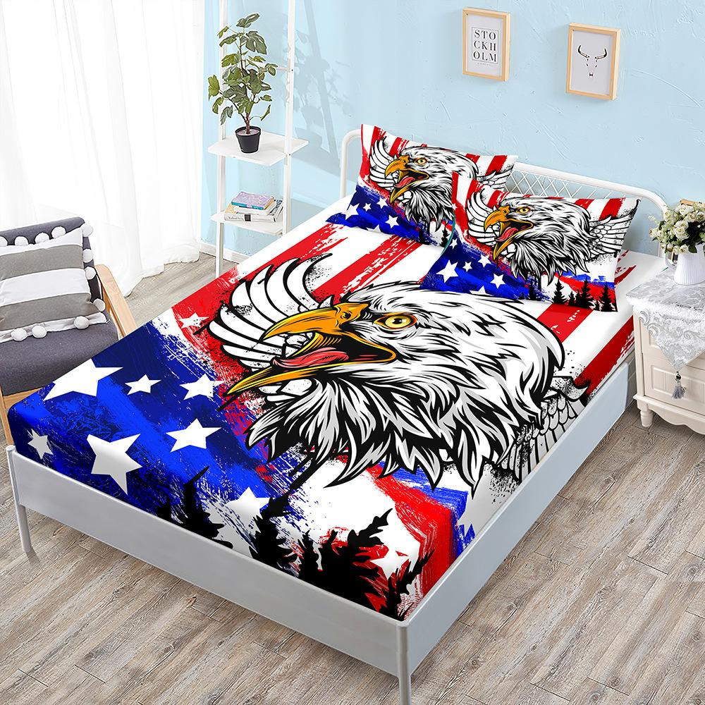 Stars And Stripes Aircraft Mattress Three-Piece Set Mattress Mattress Protective Cover Sheets All Inclusive
