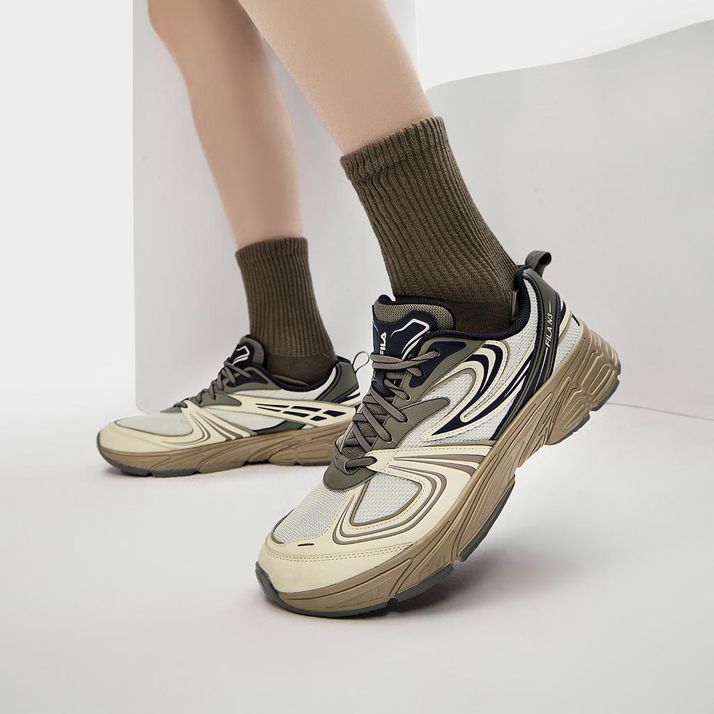Fila Уличный Модный Тренд Универсальные Низкие Повседневные Кроссовки Мужские кроссовки Антарктический Серый Каменно-Серый F12M432112FAS
