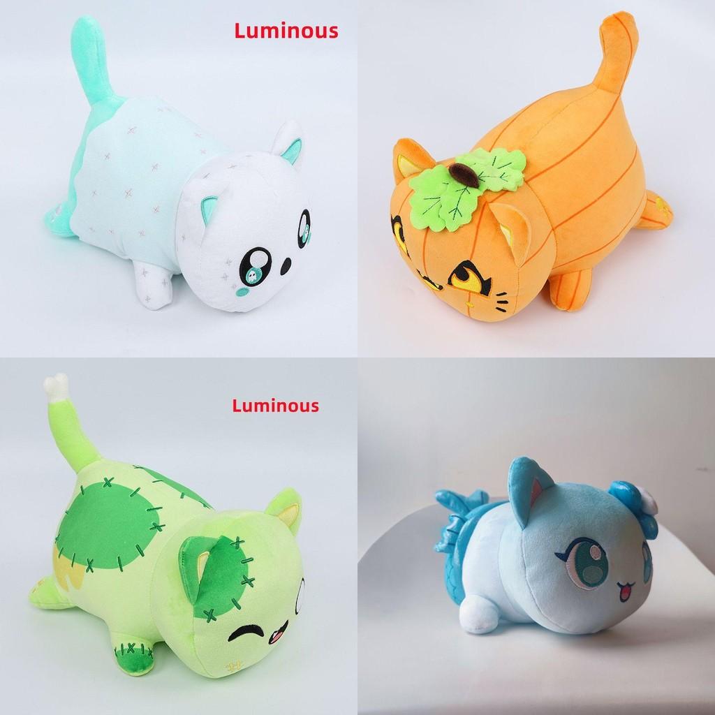 Милая плюшевая игрушка кошка Афмау, мягкая и светящаяся набивная подушка для фанатов, коллекционеров и детей