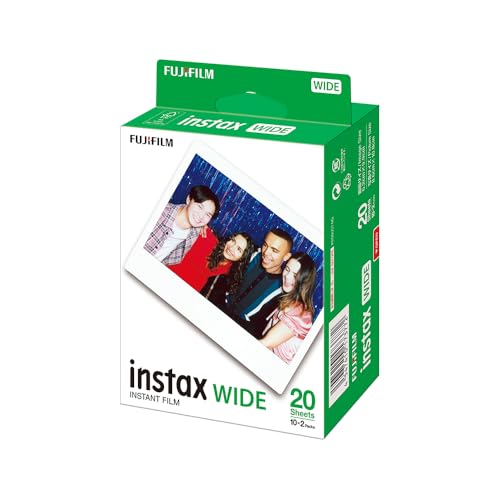Fujifilm Instax Instant Color Film, Instax Wide, 2-Pack (10 Sheets X 2) INSTAX WIDE K R 2