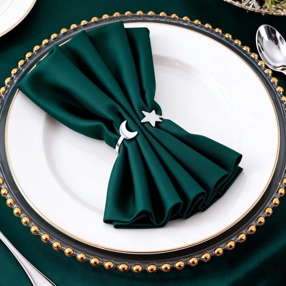 6PCS Modern Star Napkin Buckle Minimalist Serviette Ring Festival Party Napkin Buckle Table Setting