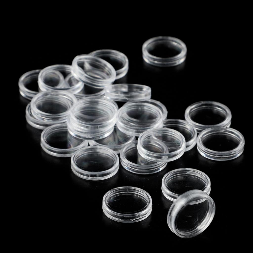 Круглые холдеры для монет прозрачные многоразовые защитные капсулы для демонстрации прозрачные