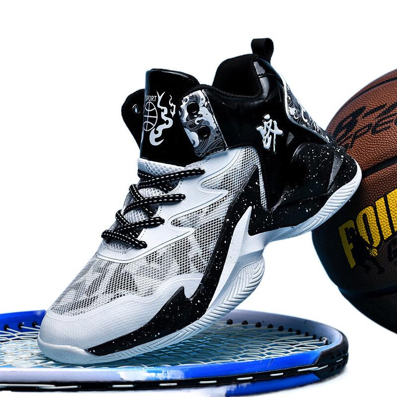 Баскетбольные кроссовки Kobe мужские кроссовки с высоким верхом износостойкие детские летние сетчатые нескользящие дышащие кроссовки для мальчиков подростковые