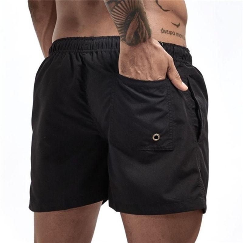 Summer Men's Swimwear Shorts Embroidery Brand Beachwear Sexy Swim Trunks Men Swimsuit Low Waist Breathable Beach Wear Surf Shorts