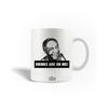Ceramic Mug - Bill Cosby - Drinks Are On Me - 30cl - Dishwasher Safe - White