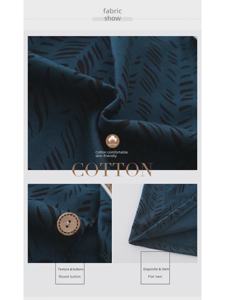 Мужская пижама-кардиган с лацканами, 100% хлопок, длинный рукав, на весну, лето и осень, размеры до 5XL