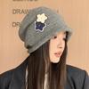 Versatile Hat Women's Big Head Circumference Showing Face Small Pile Hat Star Pullover Hat Warm Knitted Wool Hat Men