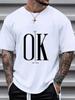 2026 Summer Unisexs Letter Printed Round Neck Tshirt Unisex Casual 100 Pure Cotton Street Outdoor Sports Short Sleeved Shirt