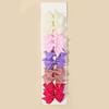 10Pcs/pack Multi-color Kids Hair Clips Solid Color Bowknot Barrettes Bow Hairpin  Hair Accessories
