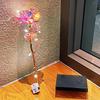 Artificial Rose Decorative Flower Stem Colorful Artificial Rainbow Rose with Led String Lights Forever Flower Gift for Women Mom