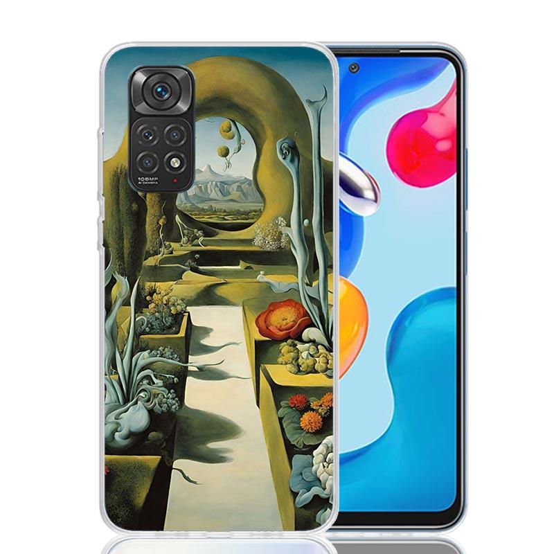 Salvador Dali Art Phone Case For Xiaomi Redmi Note 13 14 15 Pro Plus 12S 12 14S 11S 11E 10 10S 11 11T 5G 4G Cover Coque Redmi No