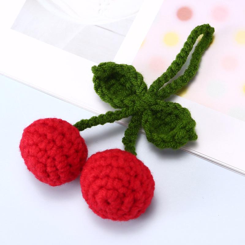 Вишневый брелок-подвеска с крючком в подарочной коробке с сумкой - Аксессуары для одежды