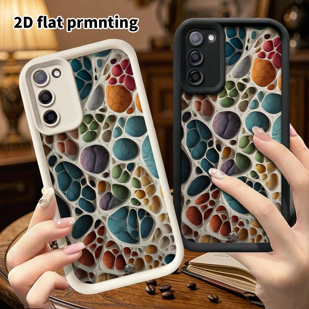 Чехол для телефона: 2D Плоский Защитный Чехол-Слоитель для Samsung Galaxy A34 A35 M05 M06 S20 S22 S21 FE Plus 5G, Цветная Текстура, Рождественский и Хэллоуинский Подарок