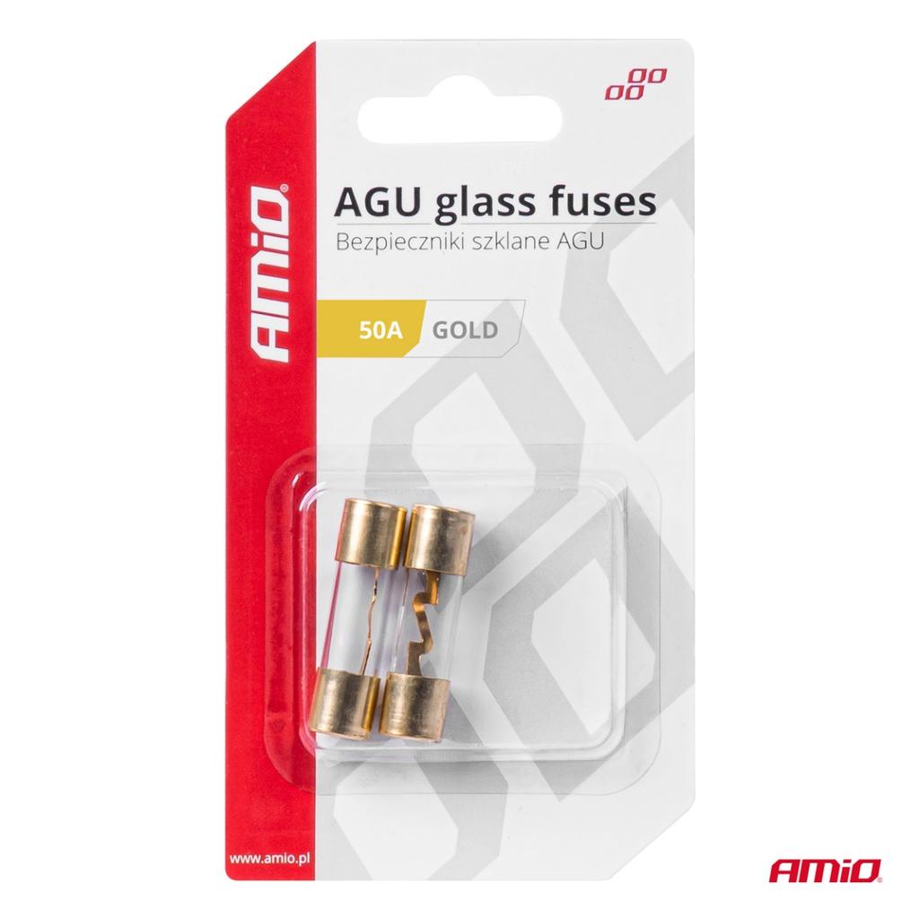Agu Glass Fuses 2 pcs 50A Amio-03486