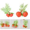 10Pieces Realistic Artificial Orange with Leaf Simulation Tangerines Fruit Models for Shop Display Home Party Decoration