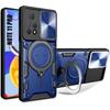 Xiaomi Redmi Note 11 Pro Shockproof Case with Ring Holder Camera Protection - Navy Blue
