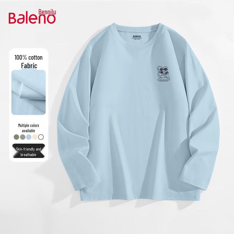 Унисекс хлопковая футболка с длинным рукавом Baleno