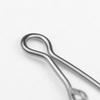 100pcs Stainless Steel Fishhook Line Lure Snap Fishing Rolling Swivels Rings  Fishing Tackle
