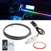 110cm Car Ambient Lights USB APP Control Remote LED Interior RGB Symphony Atmosphere Lamp for Tesla Model 3 Y S X