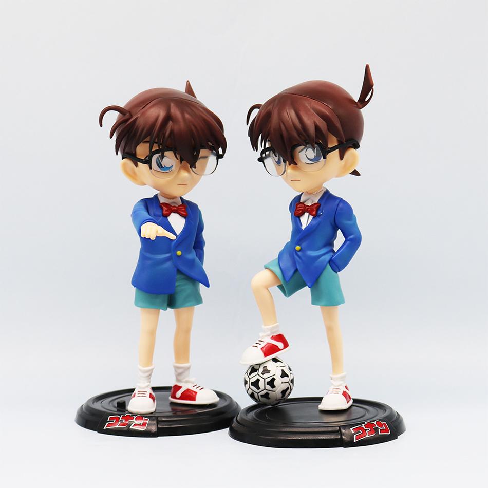 New Anime Detective Conan Figure Lk Kudou Shinichi Edogawa Konan Anime Action Figurines Pvc Collectible Model Statue Doll Kids T