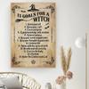 Kitchen Witchery Poster Retro Witch Canvas Painting Prints Posters Vintage Home Room Bar Cafe Decor Aesthetic Art Wall Painting