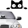 14CM*6.2CM Funny Car Styling Vinyl Car Sticker Surprise Cat Peeking Vehicle Decal