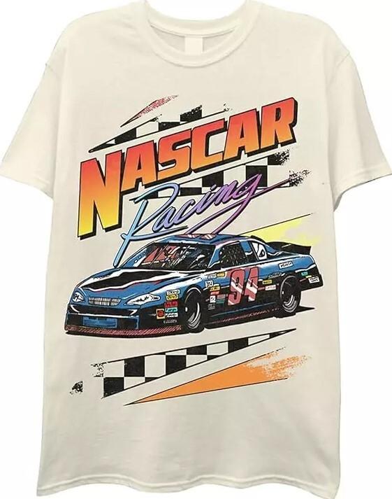 NASCAR Винтажная футболка Daytona 500 Мужская графическая футболка для гонок - Песочная унисекс футболка