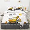 Cartoon Fast Speed Car King  Duvet Cover Set HD Comforter Cover for Kids Bedding Sets Bedclothes Bedroom Decor