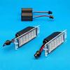 Pair LED License Plate Light 13502178 For Opel Mokka/Mokka X GMC Acadia Cadillac