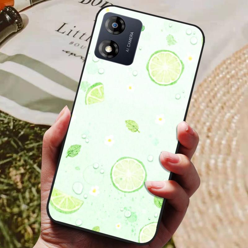 Для Motorola Moto E13 Чехол Мягкий ТПУ Силиконовая Задняя Крышка для Moto E13 Чехлы для Телефона MotoE13 E 13 Защитный Модный Чехол Черный