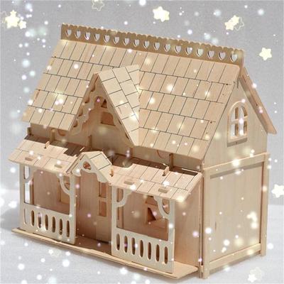24th DIY Деревянный Детский Кукольный Домик Комната Миниатюрный Набор Игрушка Поделки Рождественские Подарки