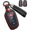 Suitable for Toyota Keychain Leather Car Key Protective Case Keychain Smart Keychain Holder